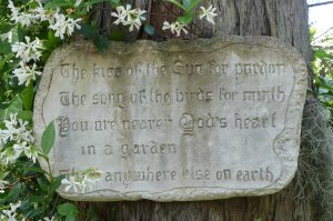This plaque was in my Granny Rae's garden